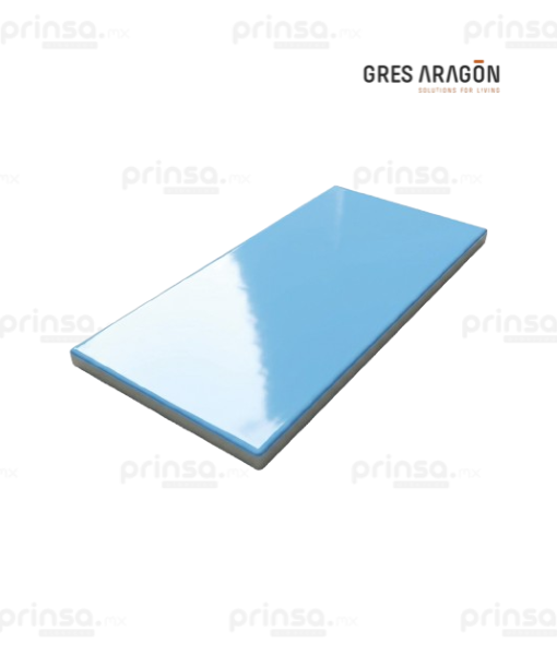 Azulejo Brillante Azul Claro Gres de Aragón