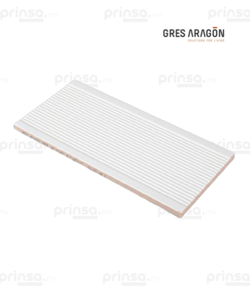 Azulejo Astriado Blanco Gres de Aragón
