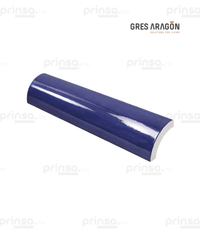 Pieza Redondeada para Borde Azul Oscuro Gres de Aragón