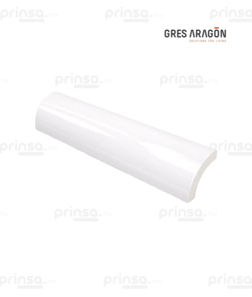 Pieza Redondeada para Borde Blanco Gres de Aragón