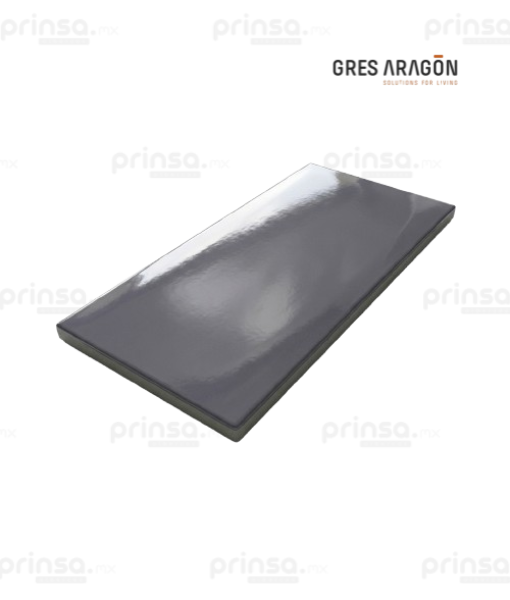 Azulejo Brillante Gris Gres de Aragón