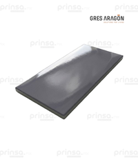 Azulejo Brillante Gris Gres de Aragón