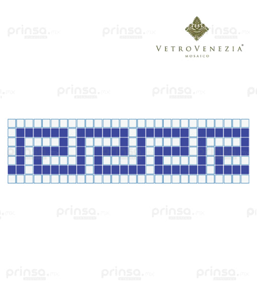 Vetro Venezia- Cenefa Grecia en mosaico veneciano 2×2 - Alto: 14 cm (603977875492)