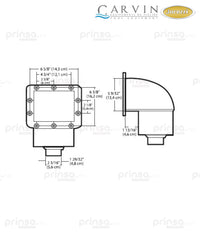 Desnatador SV-W para hidromasaje/fuentes Carvin capacidad 30gpm (603956674596)