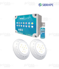 Kit de 2 Reflector Mini Light 18w Cable 5mts con control de efectos LED (7096647483426)