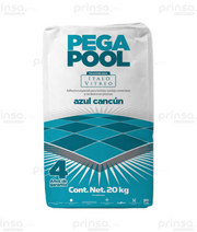Pega veneciano Pegapool-ItaloVitreo 20 kg color azul Cancún (4854422011938)