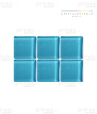 Cristalo Vitreo – Mosaico color azul cancun 2.5 x 2.5 (603977220132)