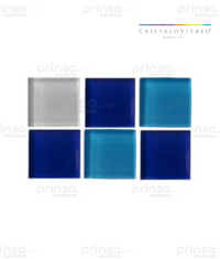 Cristalo Vitreo – Mosaico mezcla de azules 2.5 x 2.5 (603976892452)