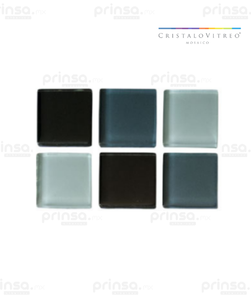 Cristalo Vitreo – Mosaico mezcla de grises 2.5 x 2.5 (4806011224098)